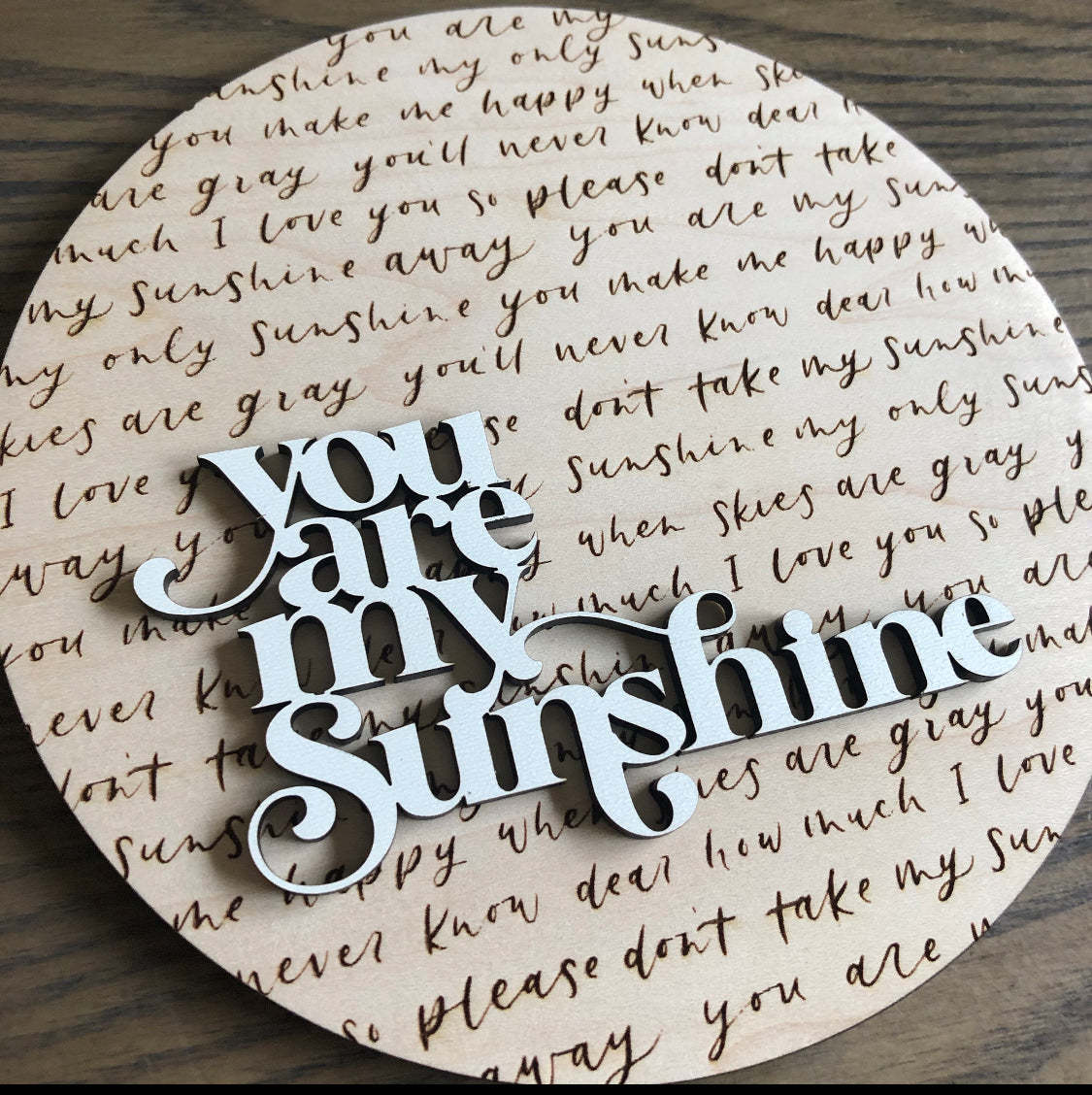 You are my sunshine