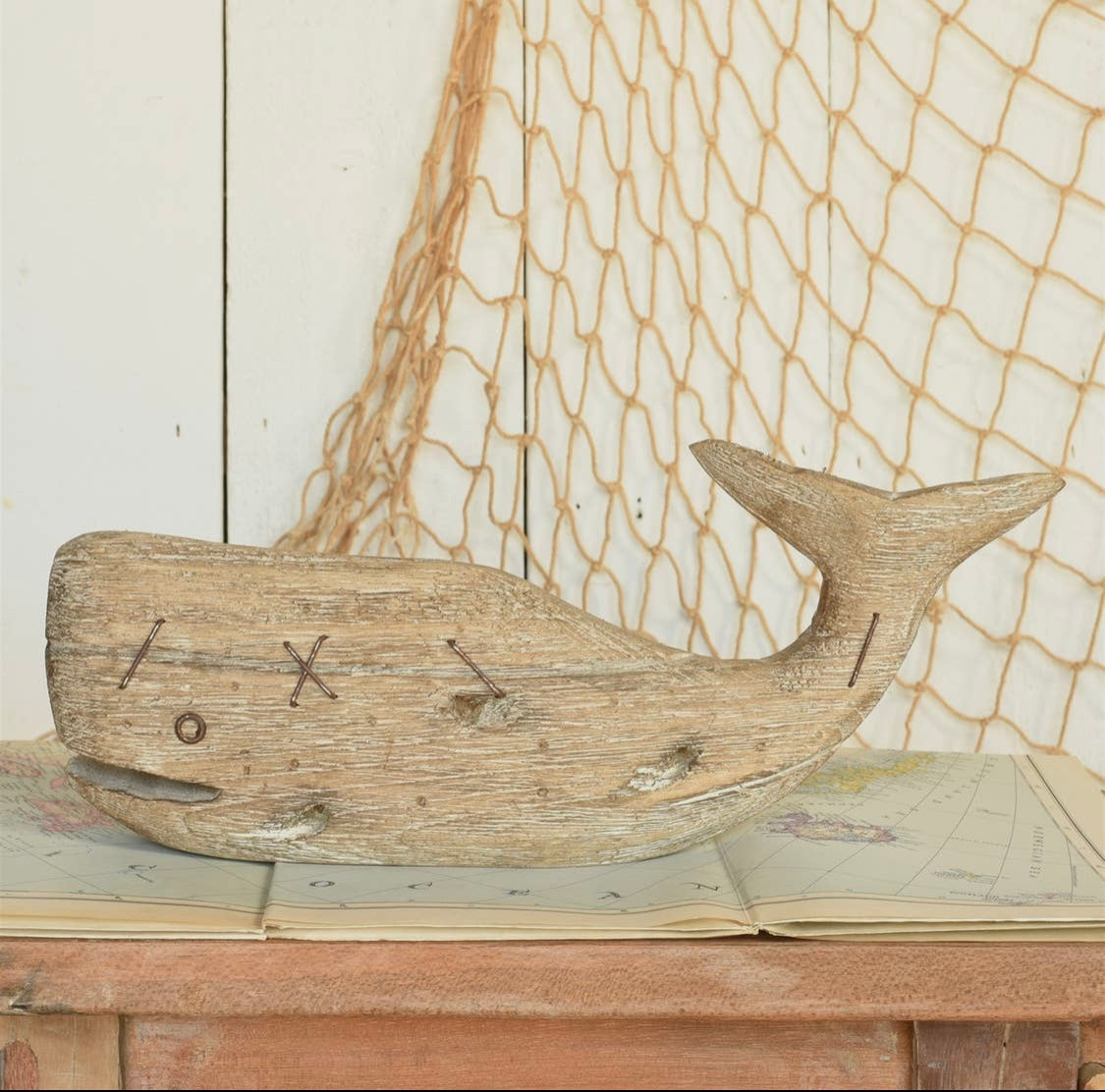 Natural Wood Whale