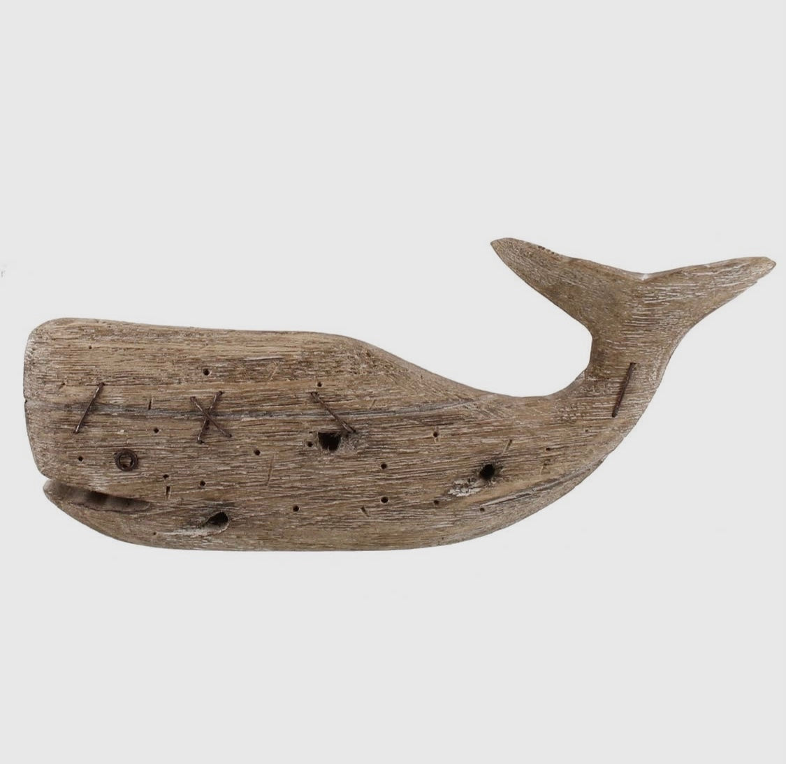 Natural Wood Whale