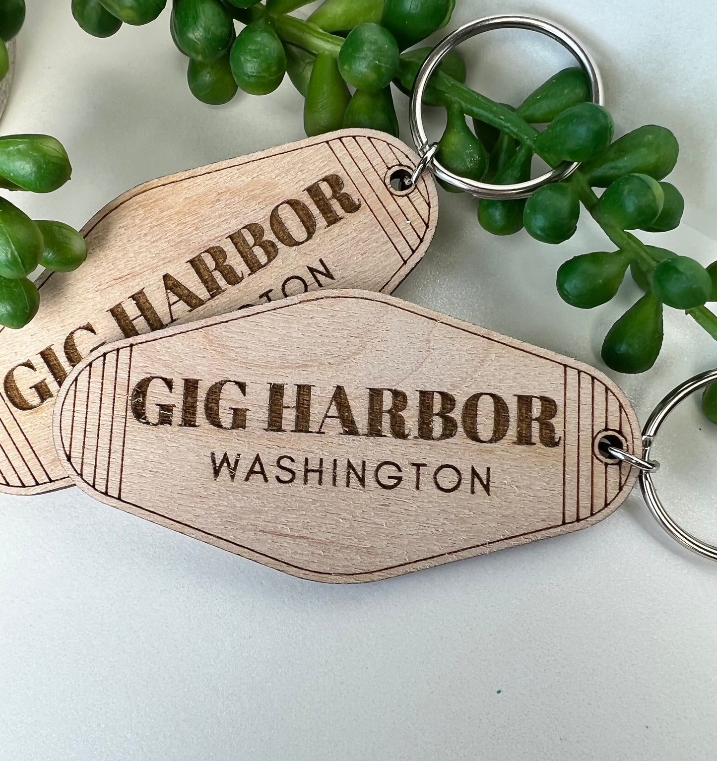 Keychain-wood