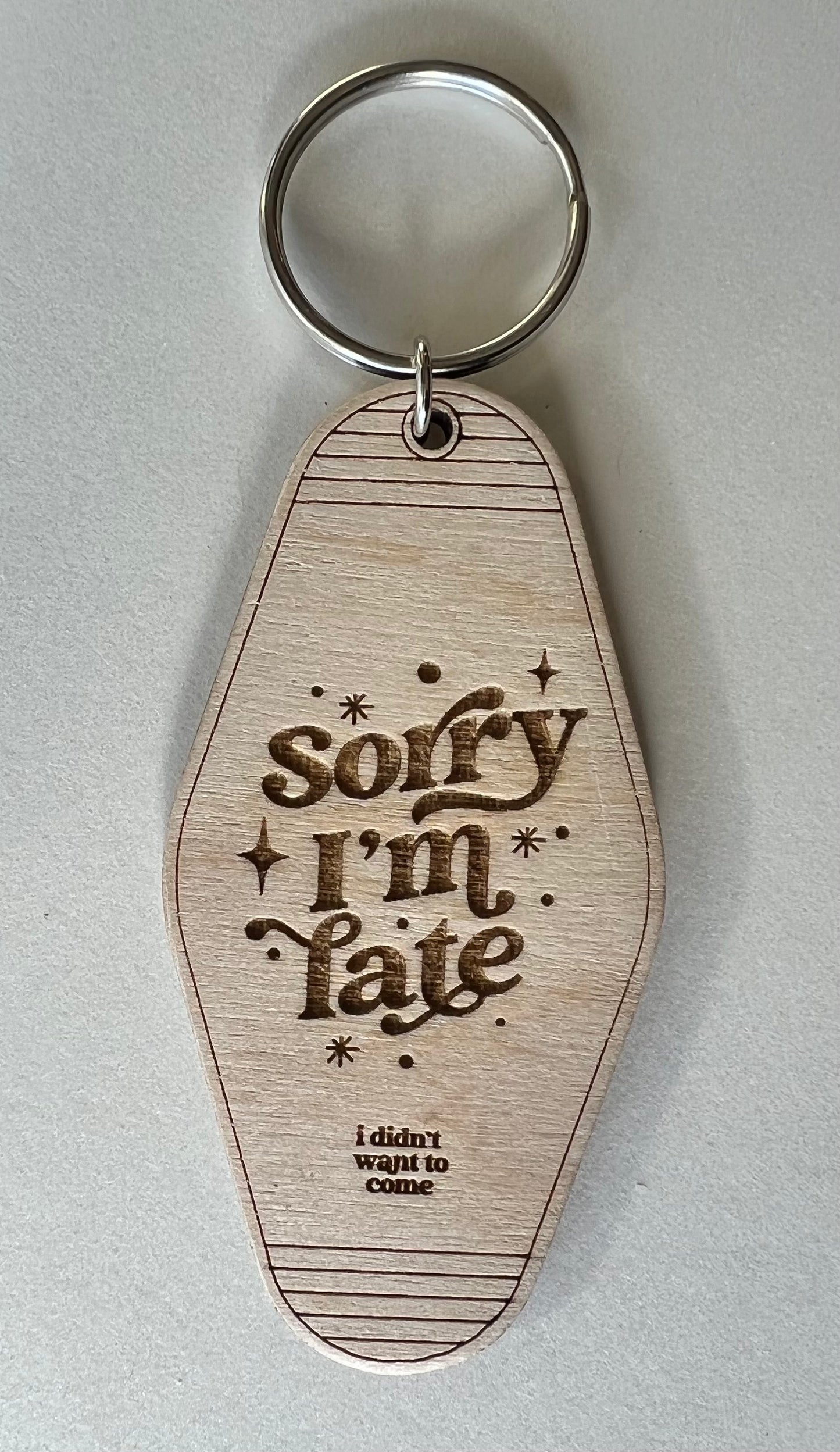 Keychain-wood