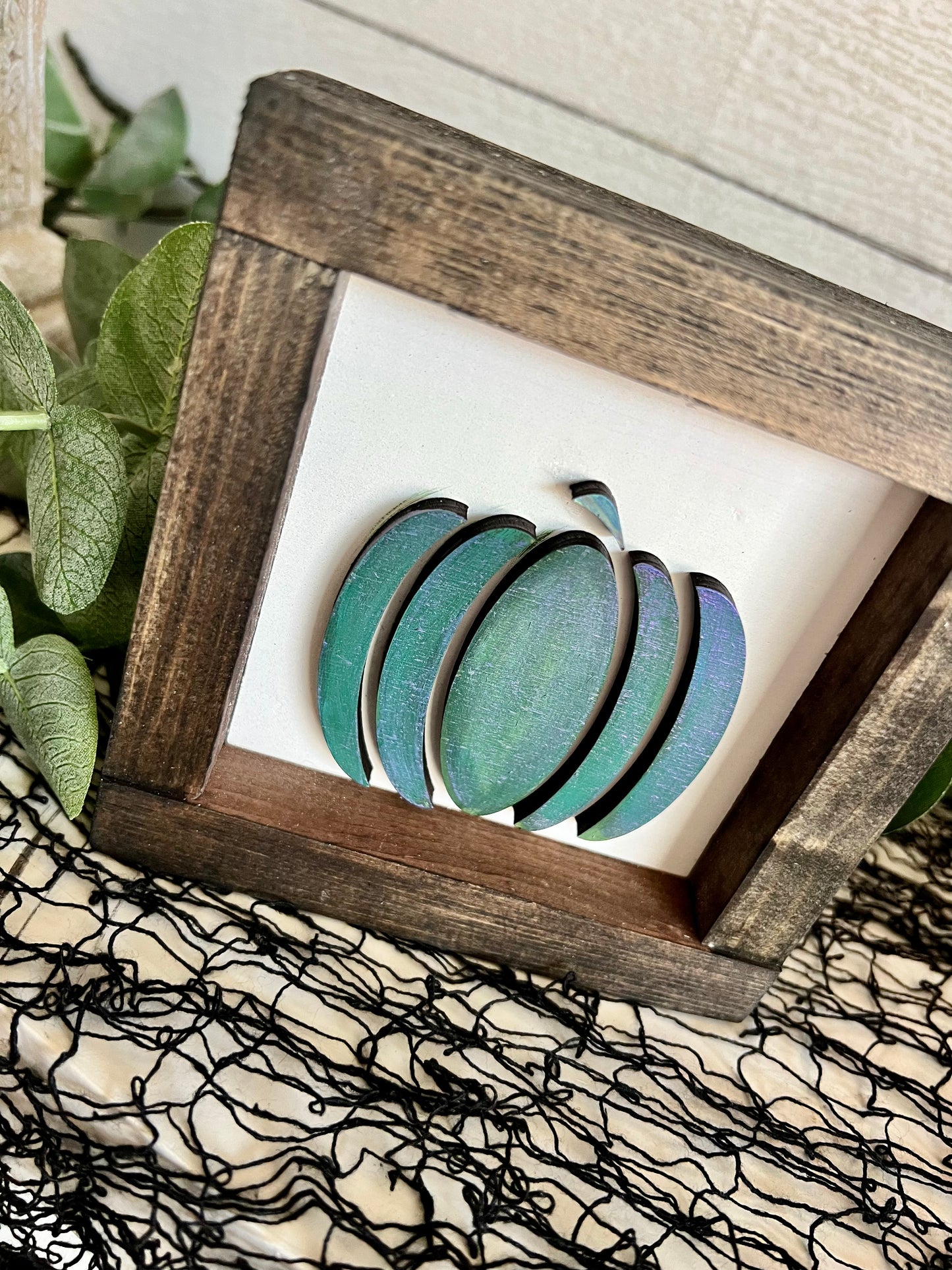 Mini Iridescent pumpkin