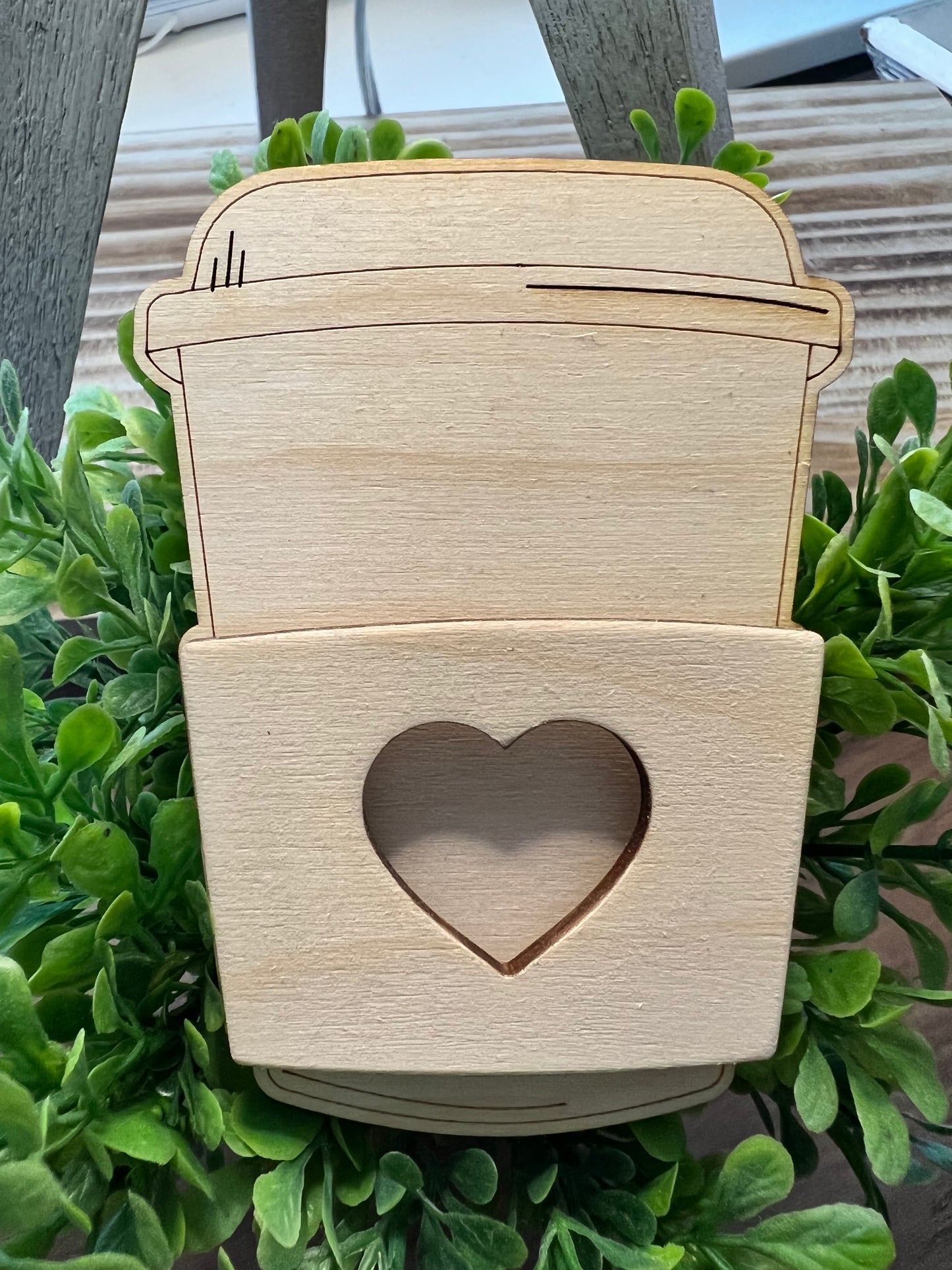valentines Coffee gift card holder
