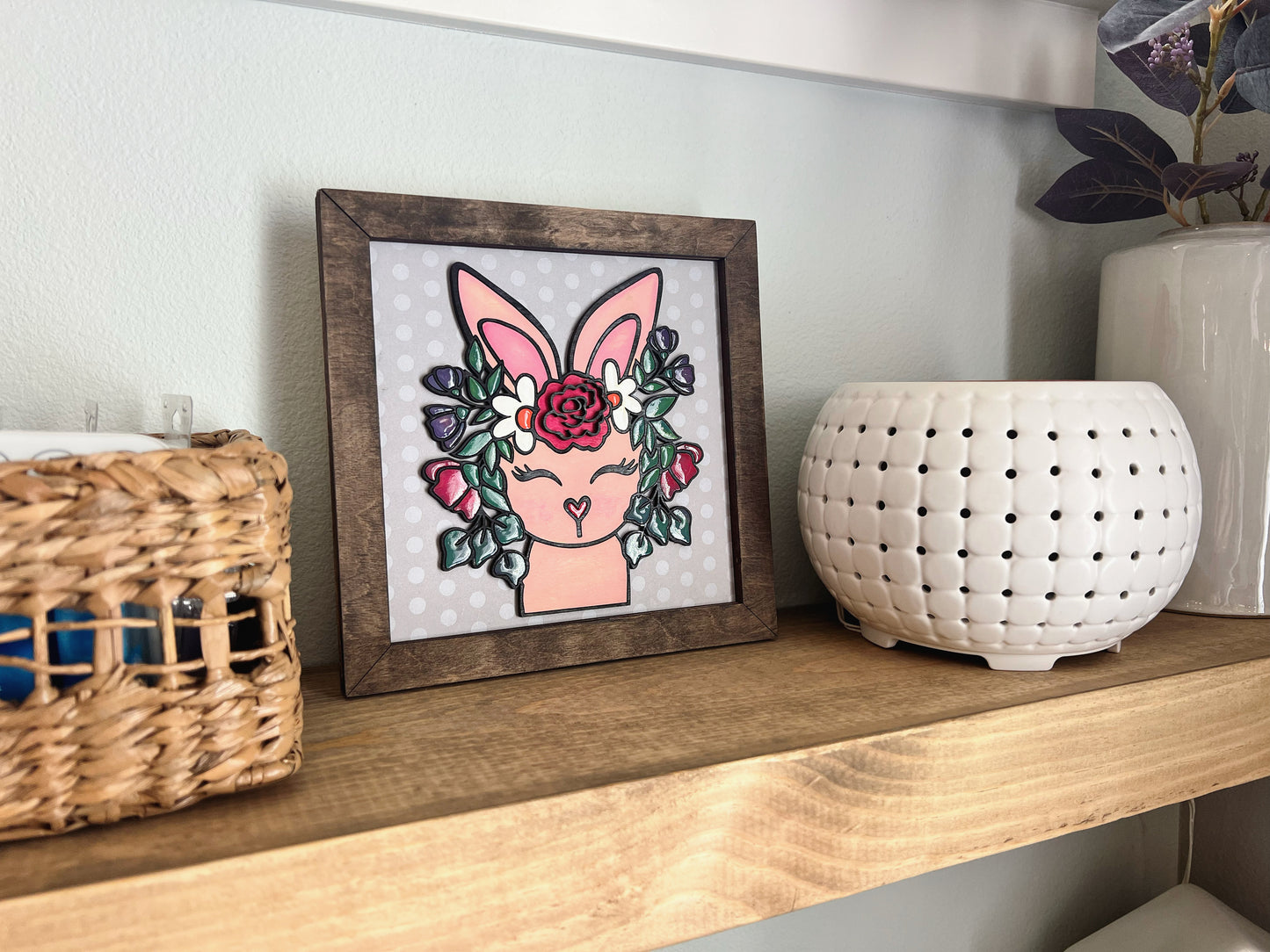 Floral bunny Easter