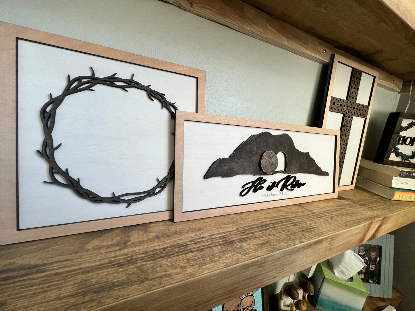 Set of Easter signs