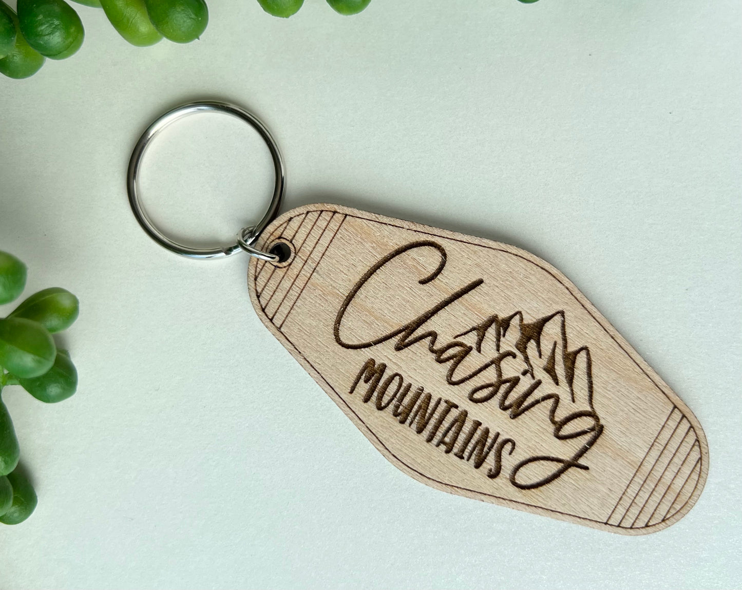 Keychain-wood