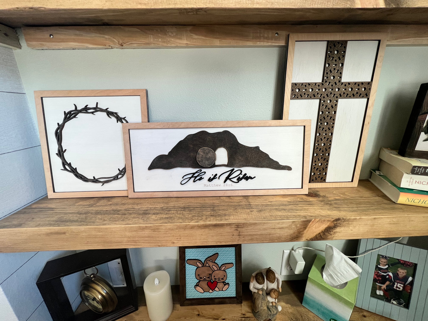 Set of Easter signs