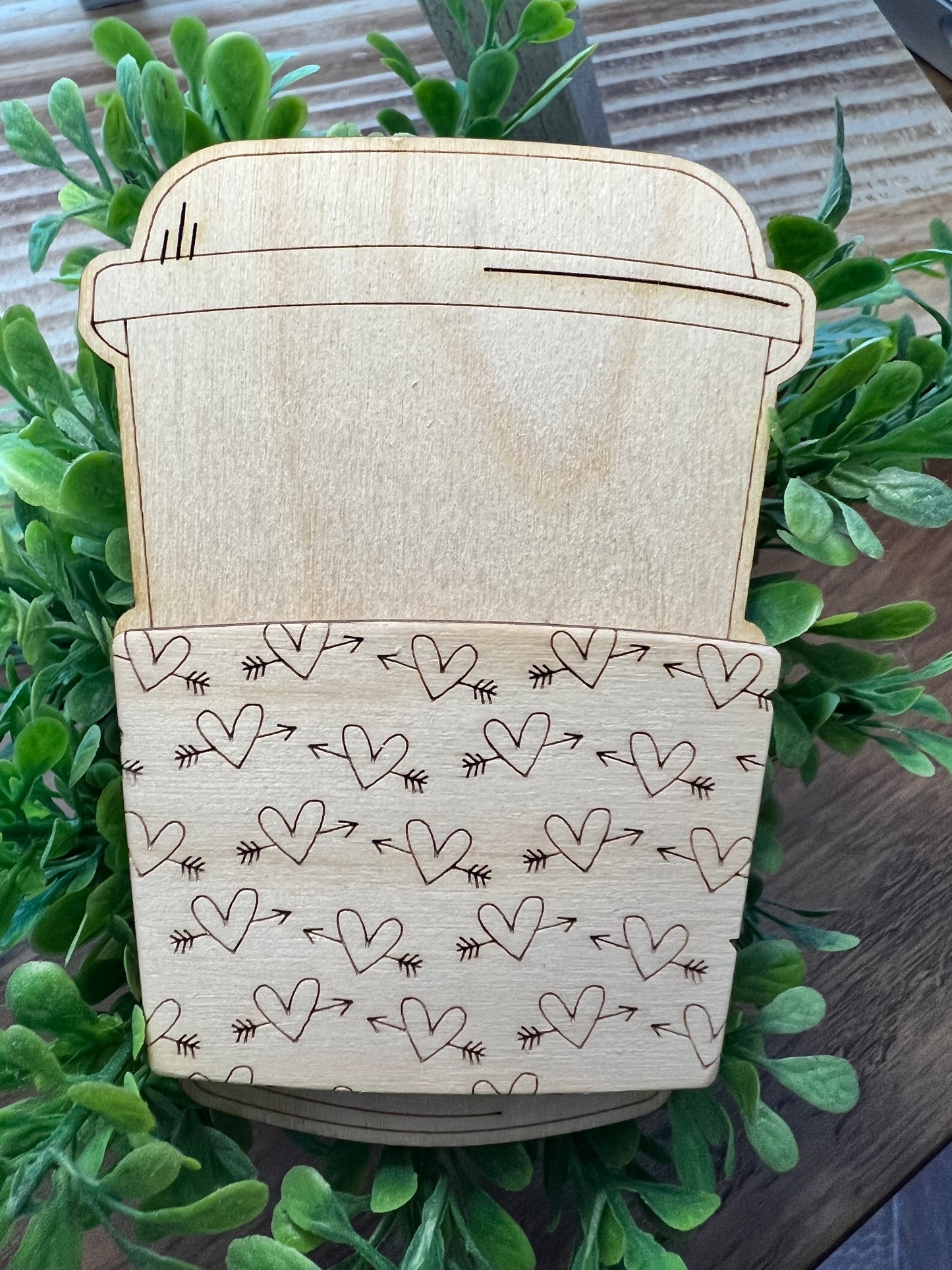 valentines Coffee gift card holder