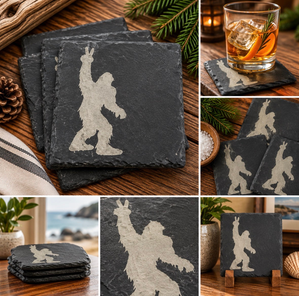 Slate coasters