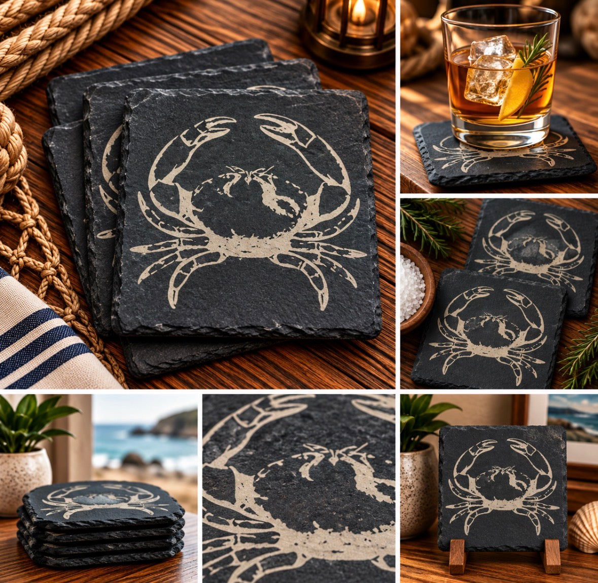 Slate coasters