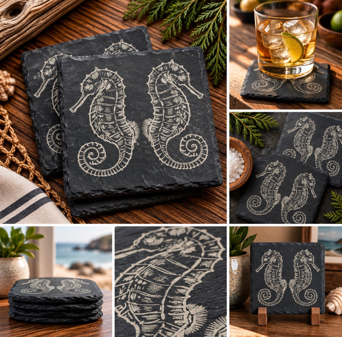 Slate coasters