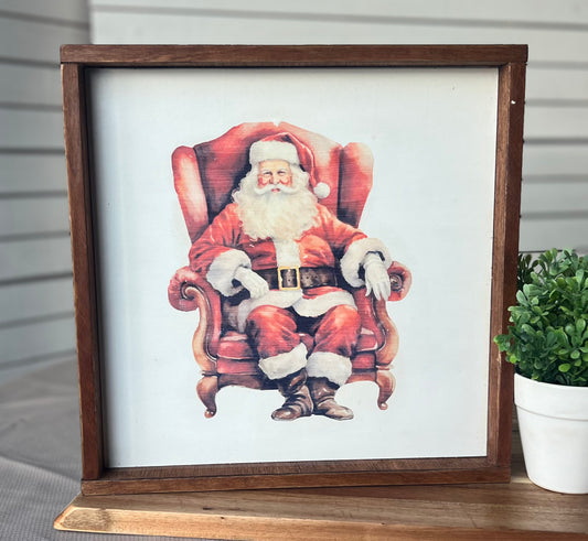 Santa in chair