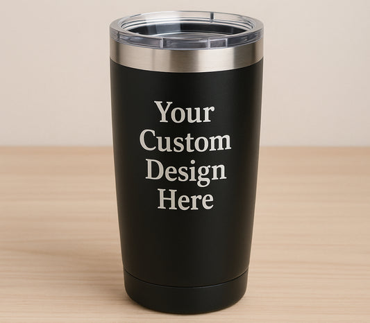 Custom tumbler engrave