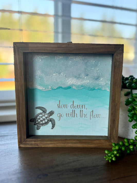 Turtle ocean sign