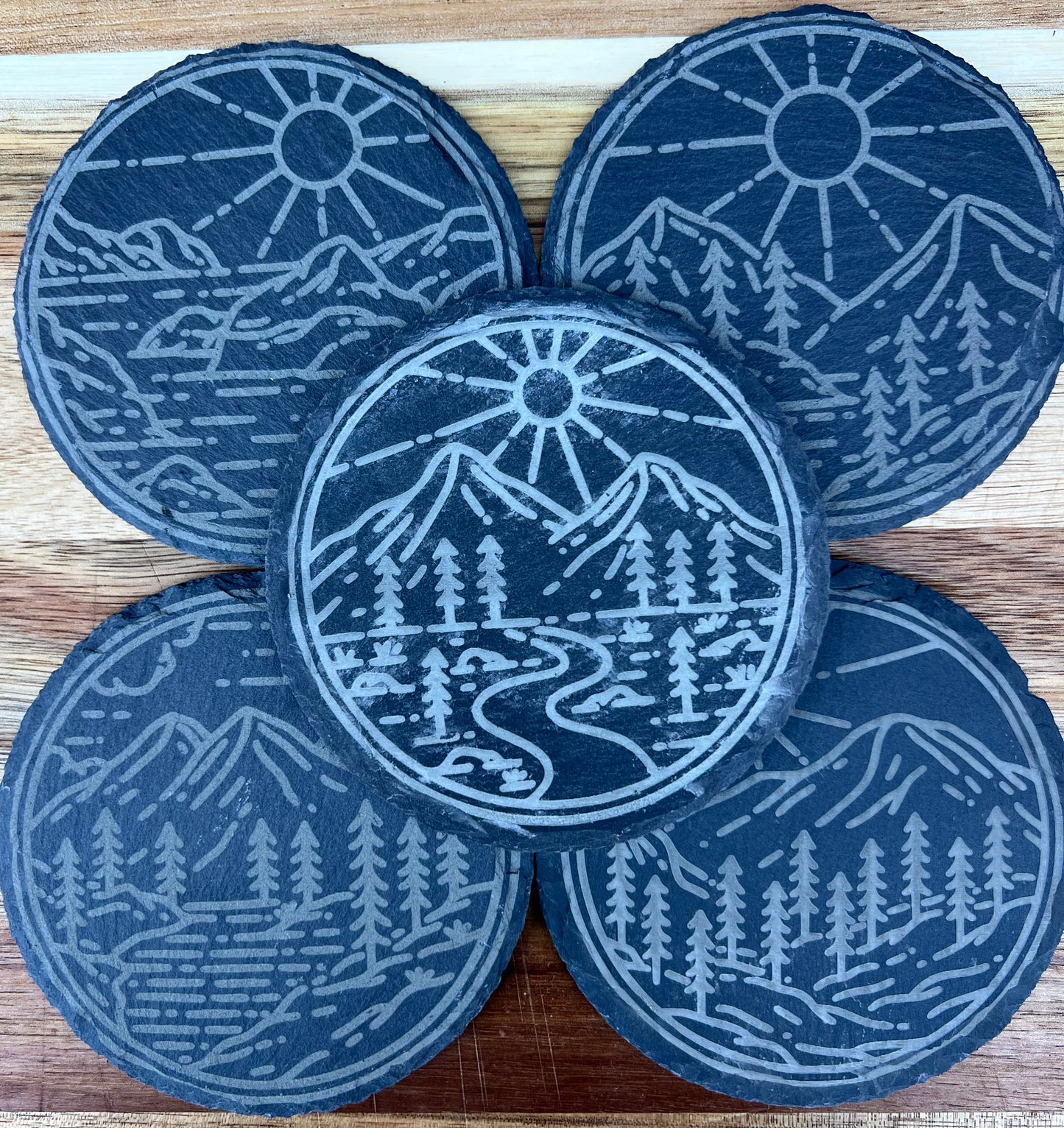 Slate coasters