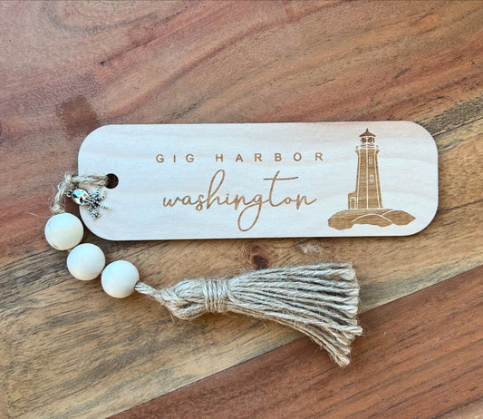 Gig Harbor lighthouse bookmark