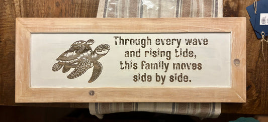 Turtle Family Sign