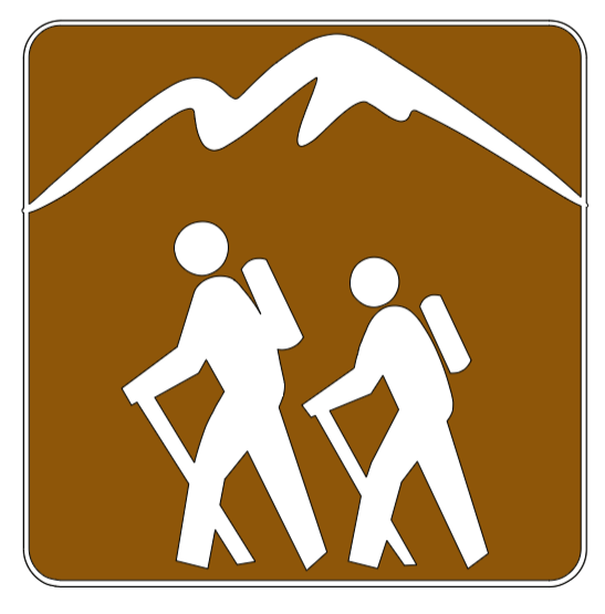 Rustic Hiking Sign