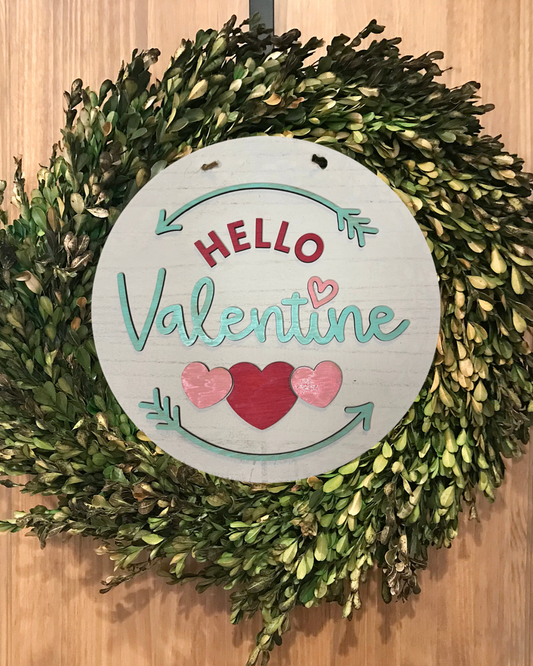 Hello Valentine Door around