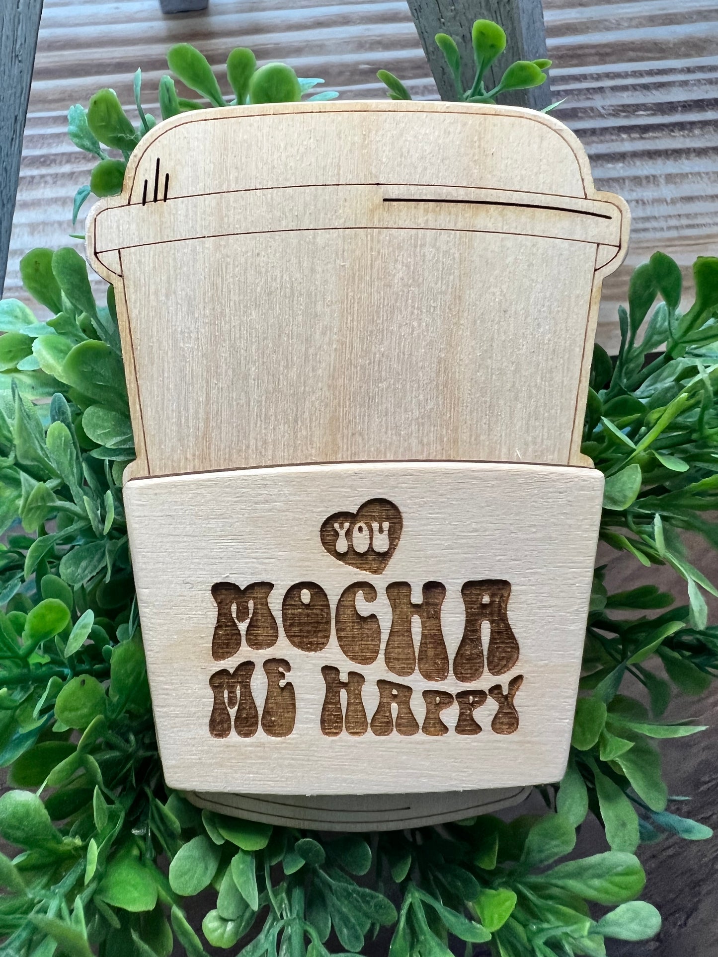 valentines Coffee gift card holder