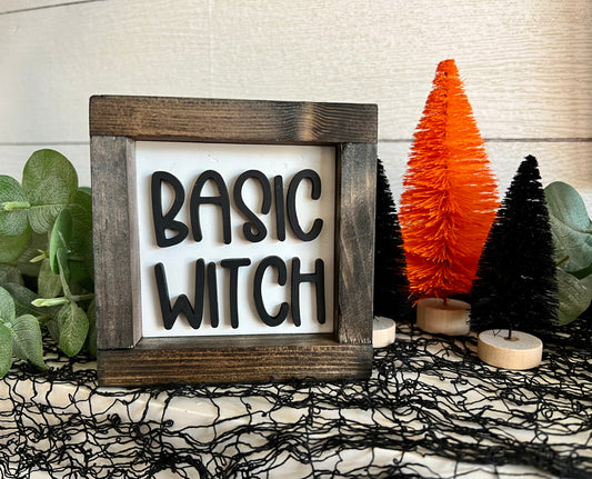 Mini framed “Basic Witch”