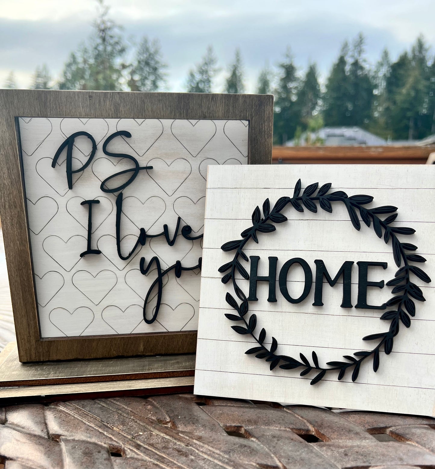 Interchangeable Home Decor Shelf Sign