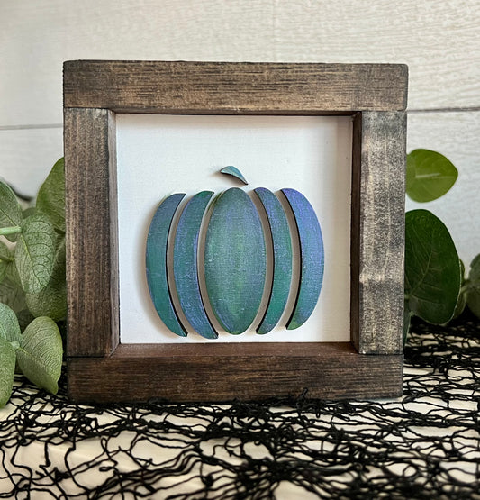 Mini Iridescent pumpkin