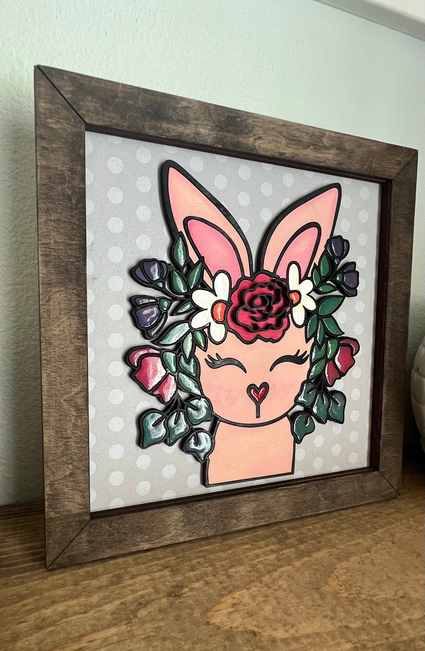 Floral bunny Easter