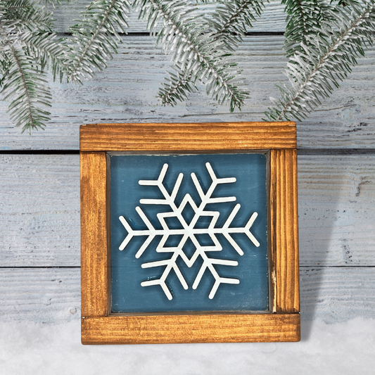 Framed Snowflake Sign